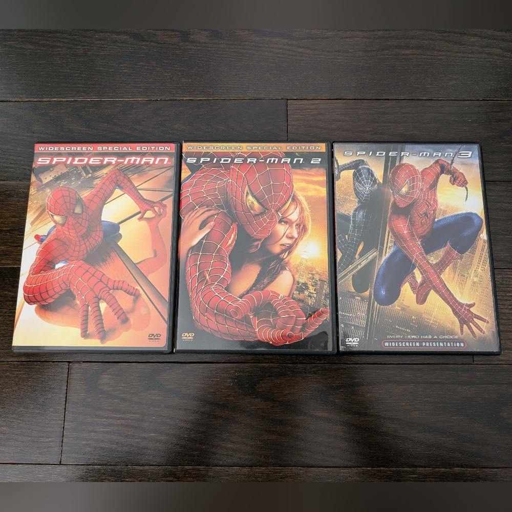 Spider-Man Trilogy DVD movie Set, Tobey Maguire, Sony